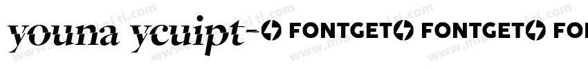 youna ycuipt字体转换